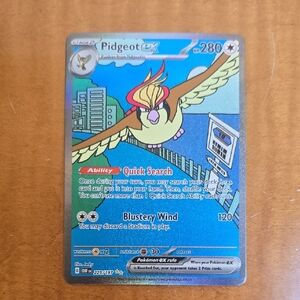 Pidgeot ex 225/197 Obsidian Flames Pokemon Card (NM)!